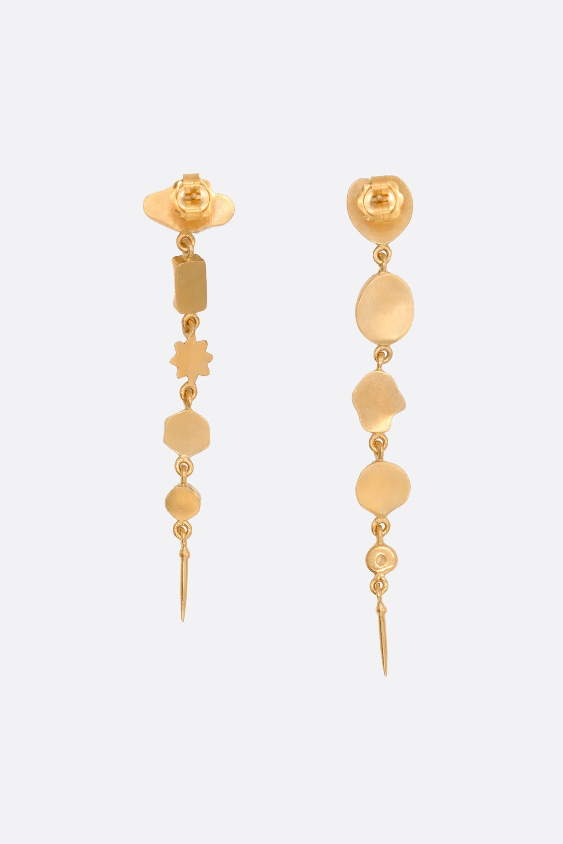 Five Charm Victorian drop earrings