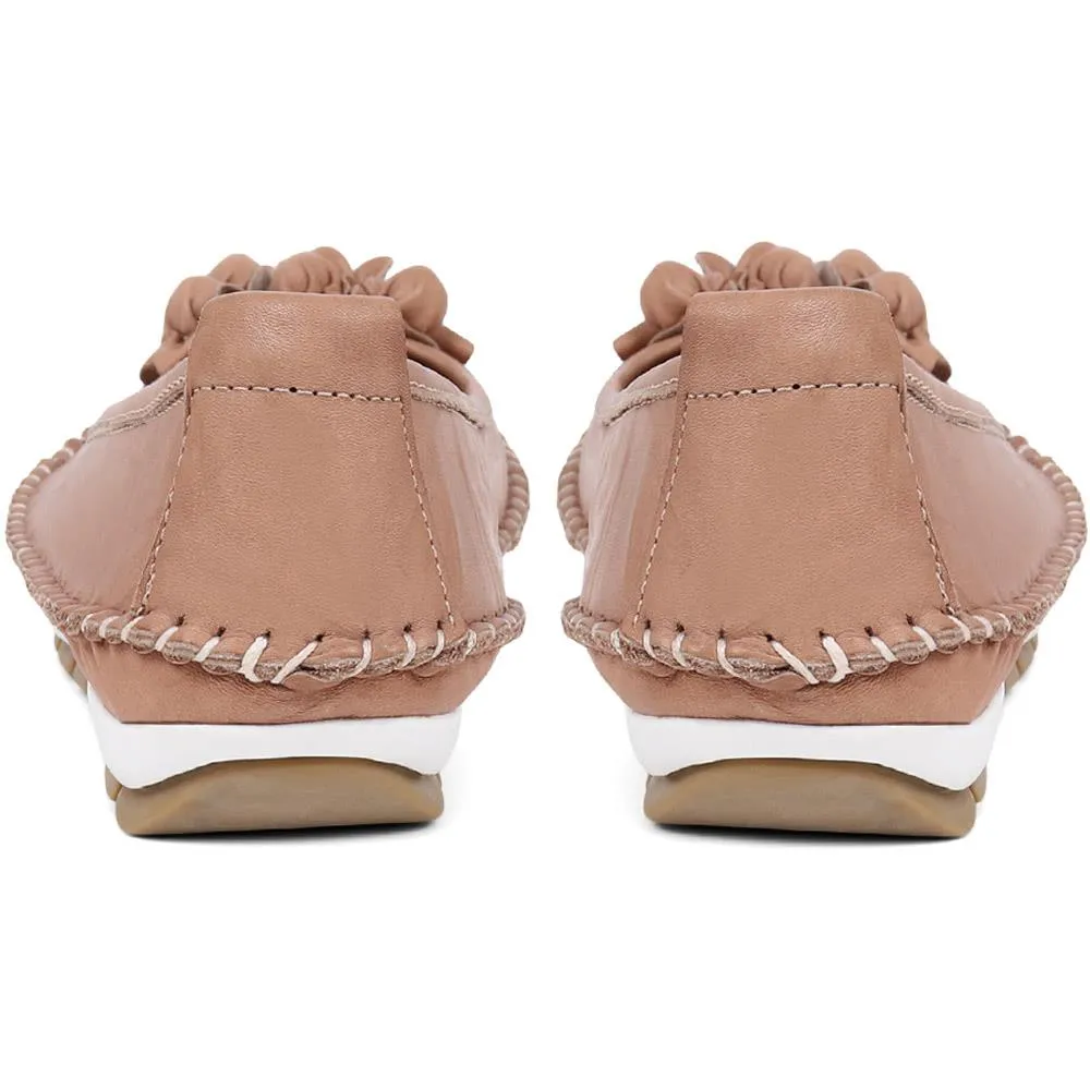 Floral Leather Ballet Pumps - SIMIN39007 / 324 765