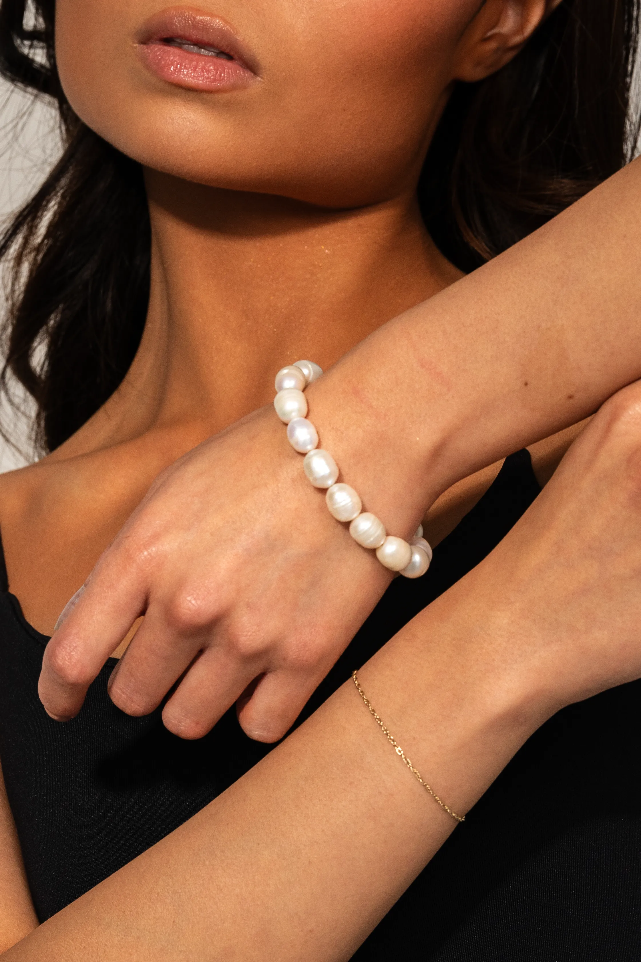 Harmony Pearl Bracelet In Silver