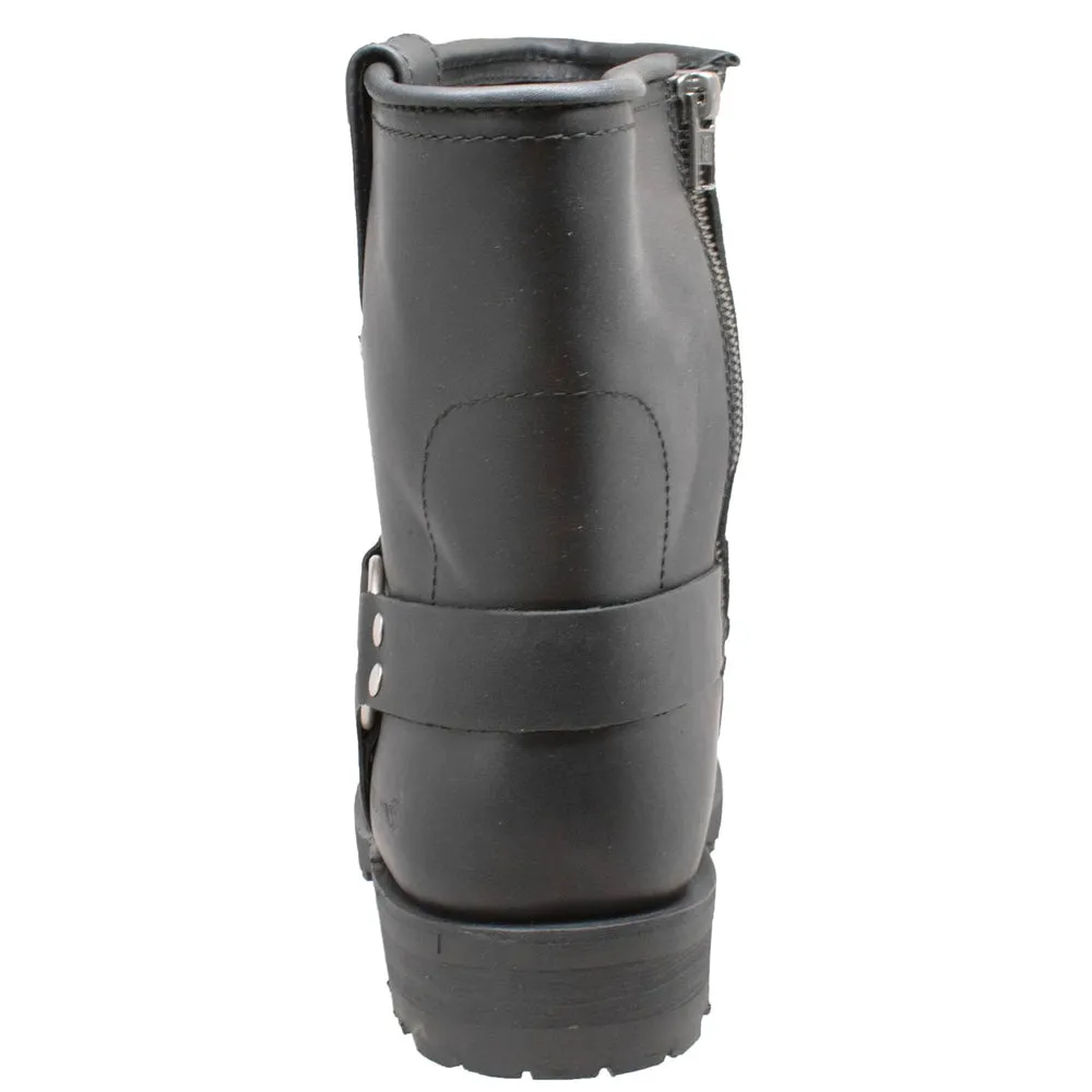 Harness 7" Motorcycle Boots With Zipper