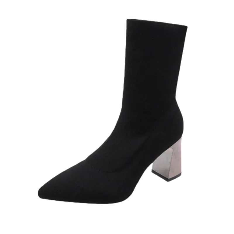 Heeled Chelsea Boots - Ankle High