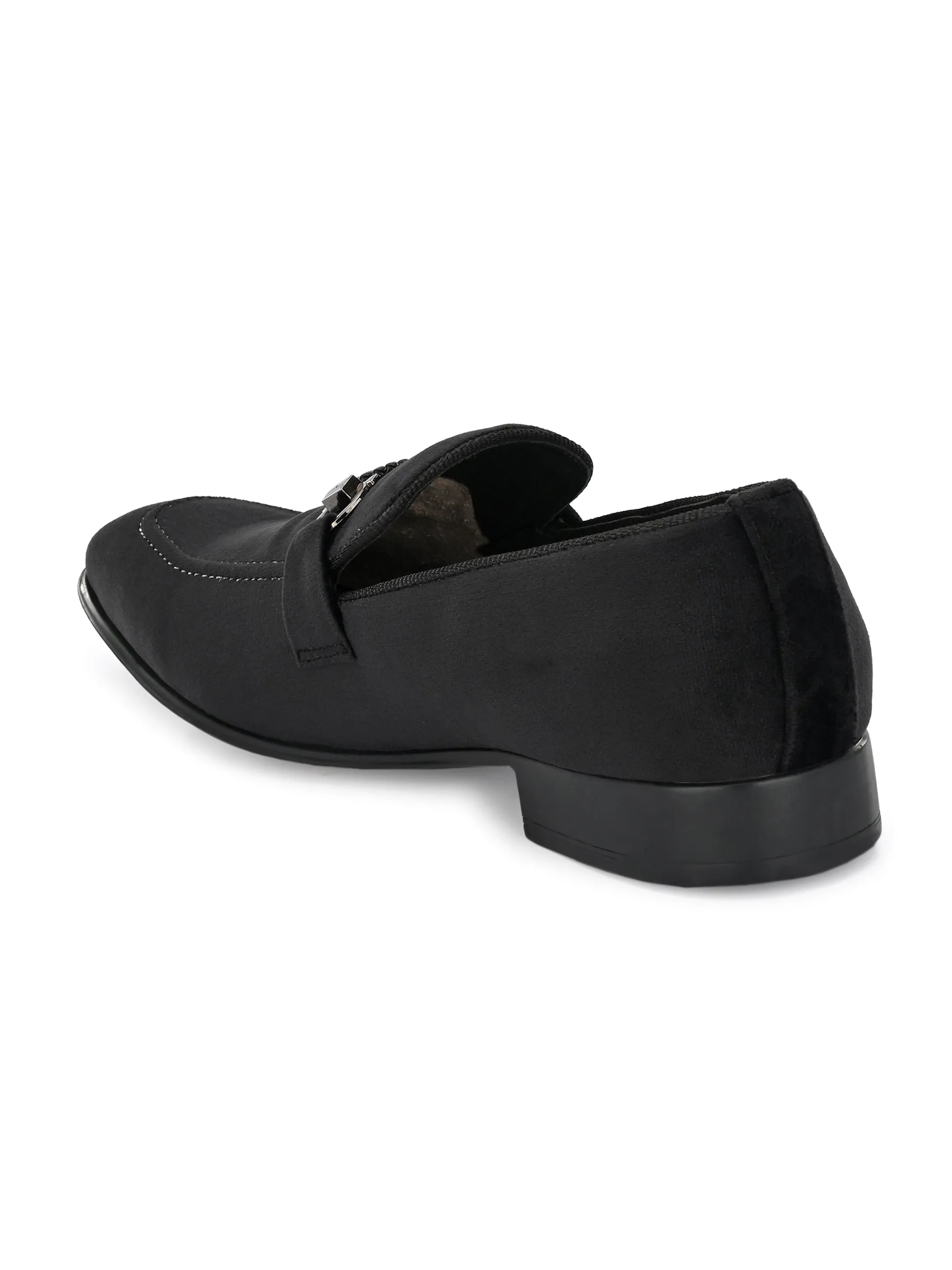 Hitz Men's Leather Slip On Ethnic Shoes