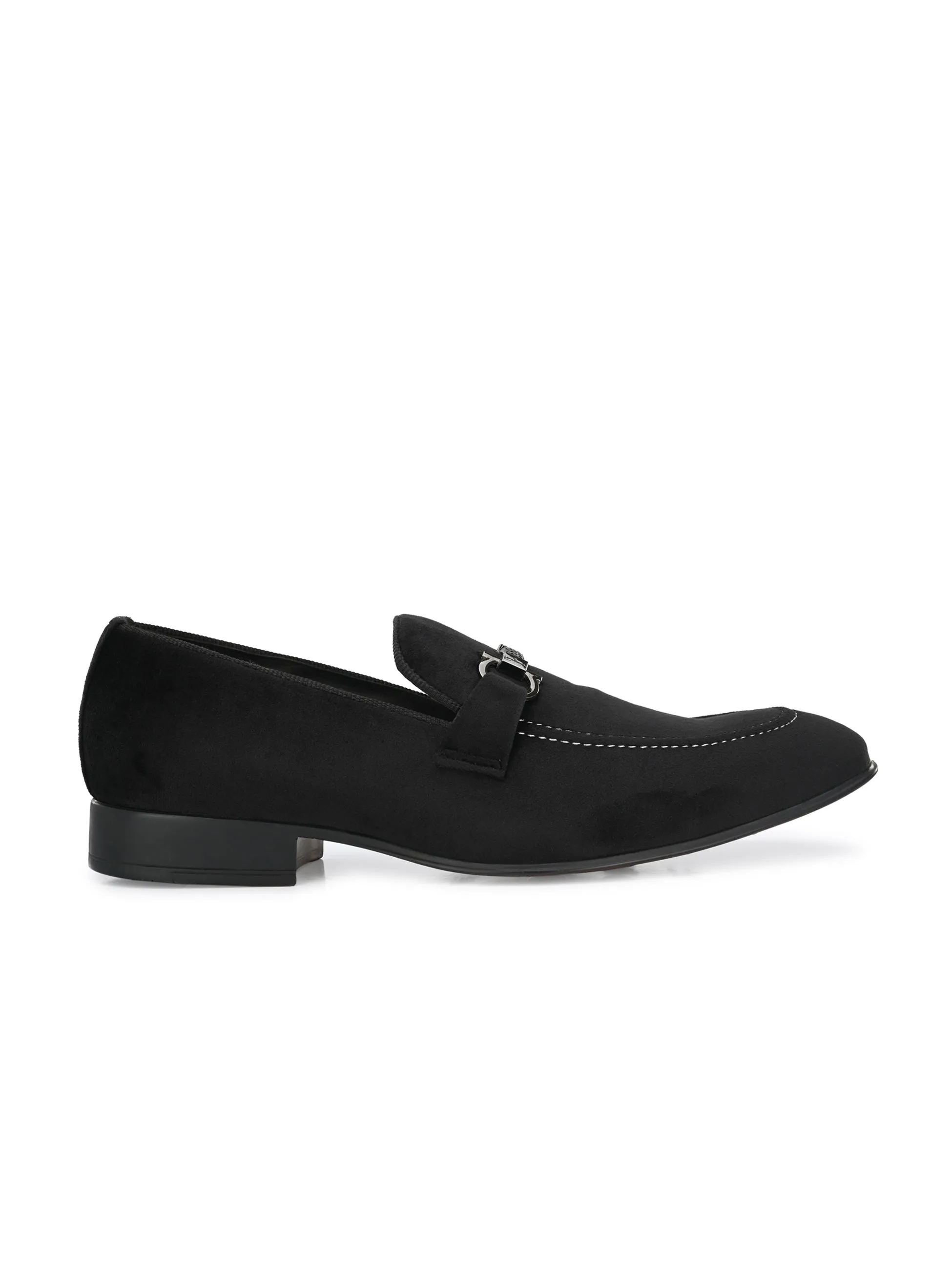 Hitz Men's Leather Slip On Ethnic Shoes