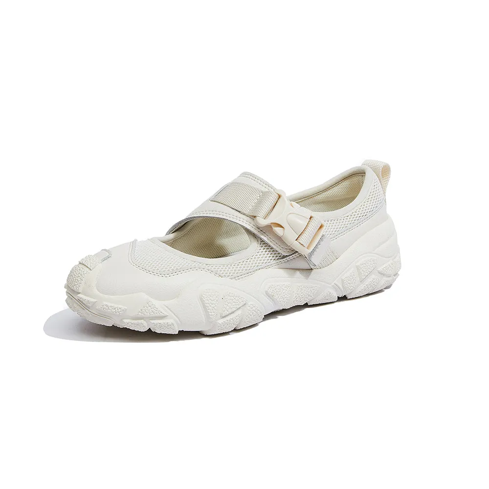 JOY&MARIO Women’s Slip-On Action Lether  Loafers in Ivory-30563W