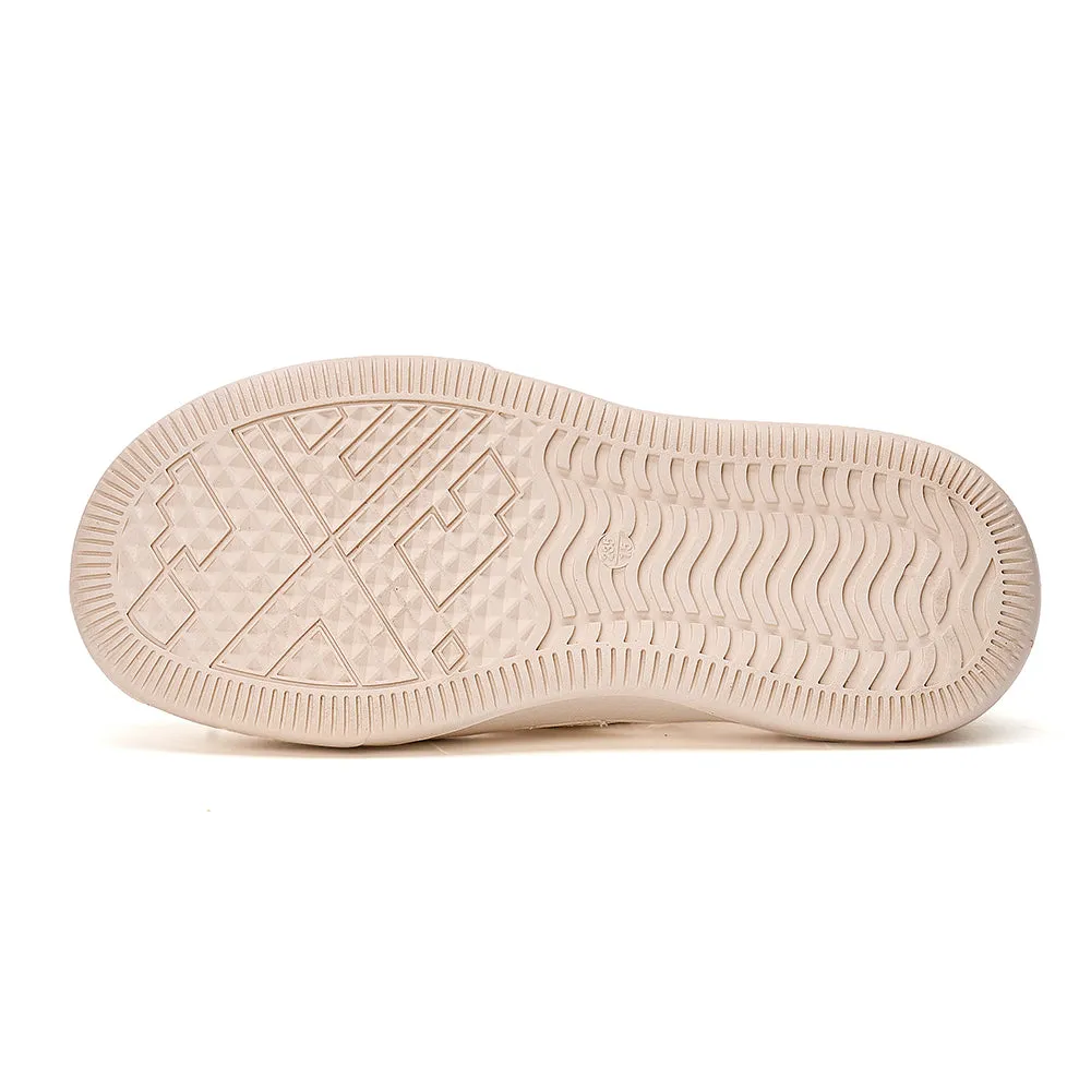 JOY&MARIO Women’s Slip-On Lace Platform in Ivory-87685W