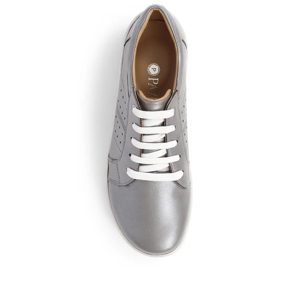 Lace-Up Leather Pumps - NAP39011 / 325 537