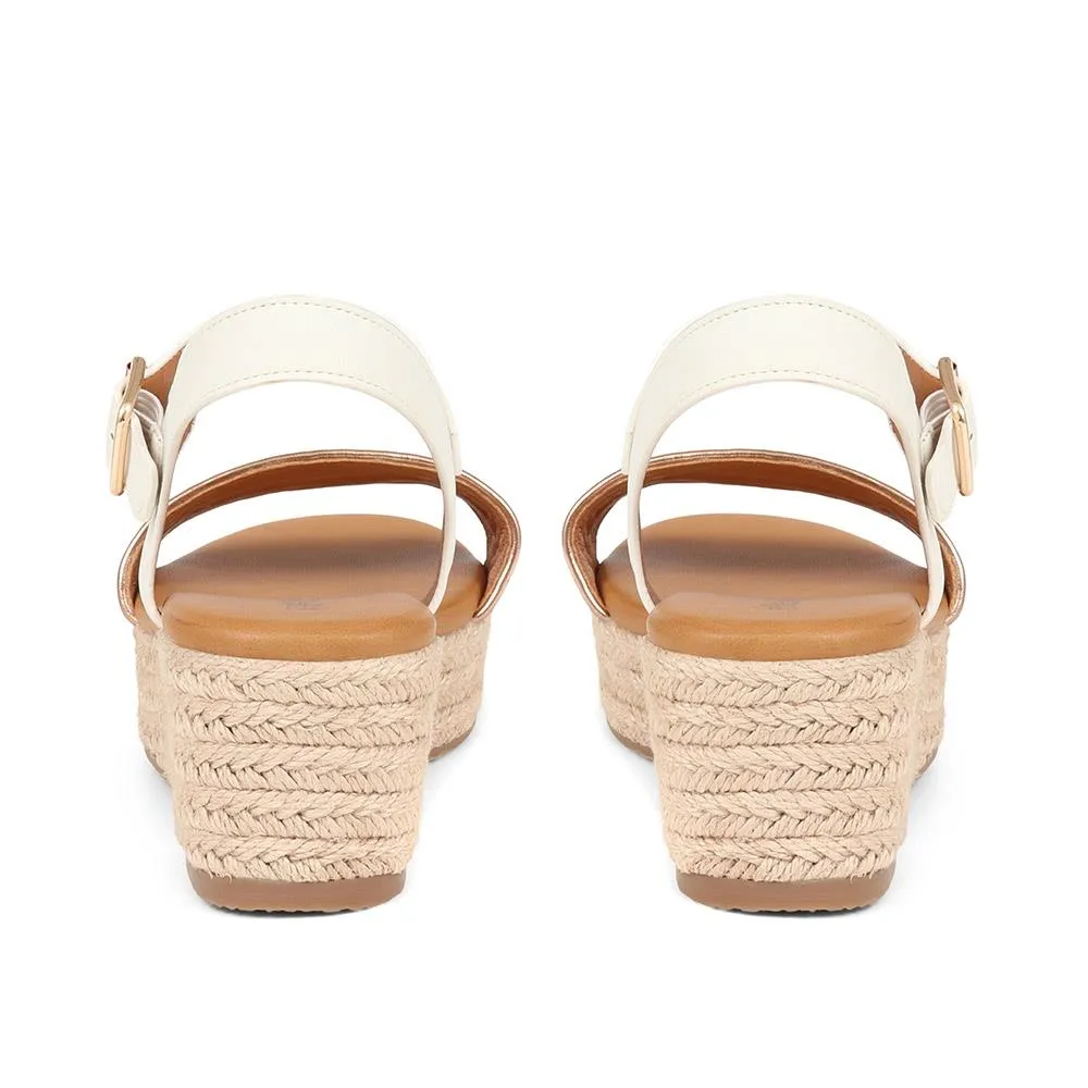 Lightweight Braided Platform Sandals - BELBAIZH37085 / 323 519