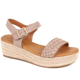 Lightweight Braided Platform Sandals - BELBAIZH37085 / 323 519