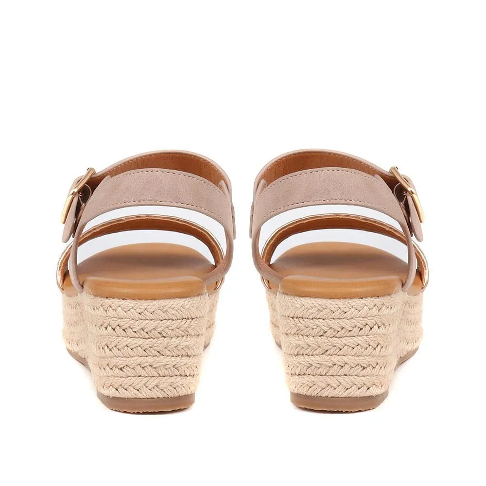 Lightweight Braided Platform Sandals - BELBAIZH37085 / 323 519