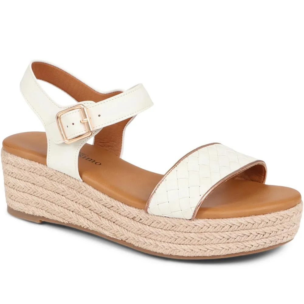 Lightweight Braided Platform Sandals - BELBAIZH37085 / 323 519