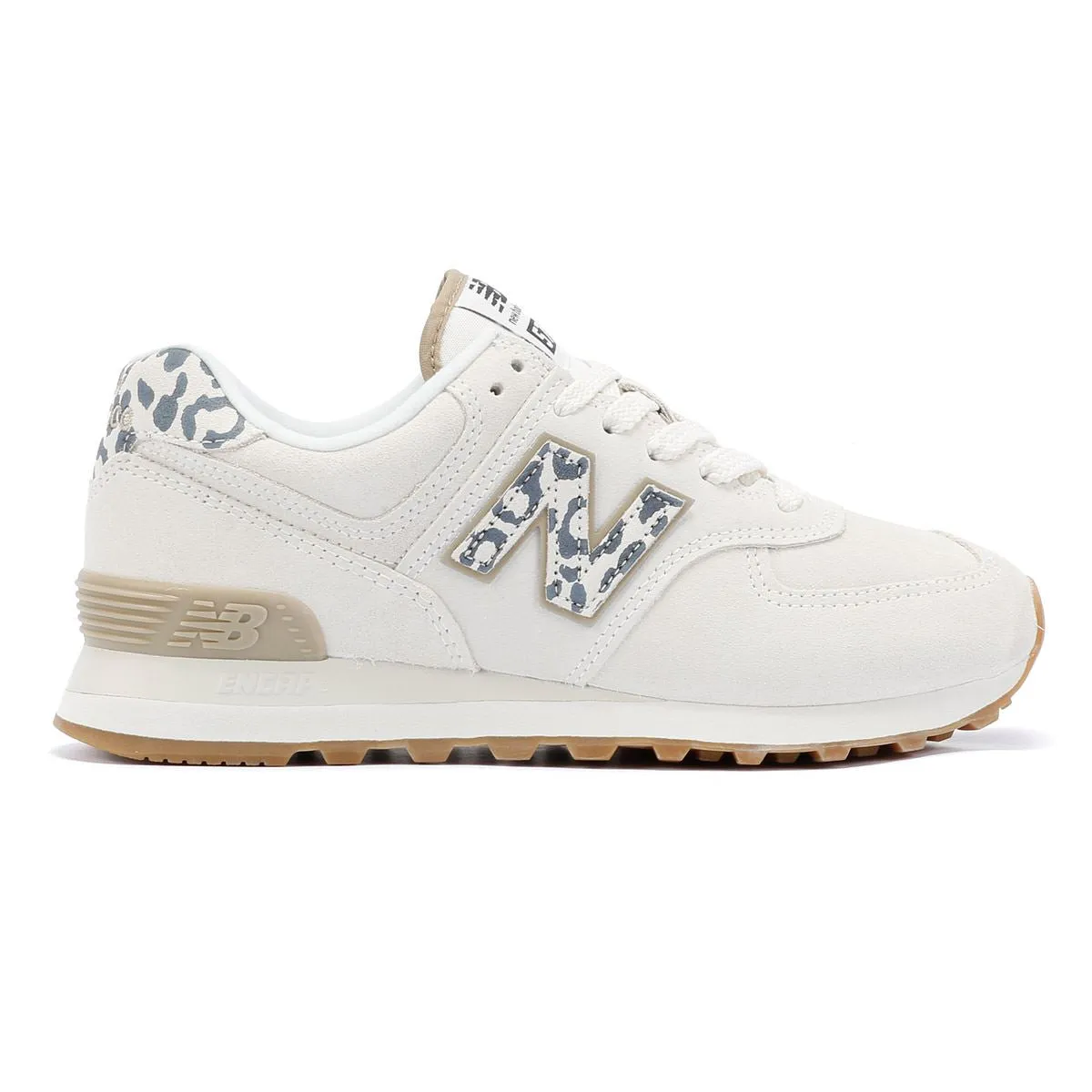 New Balance 574 Women's Seasalt/Leopard Trainers