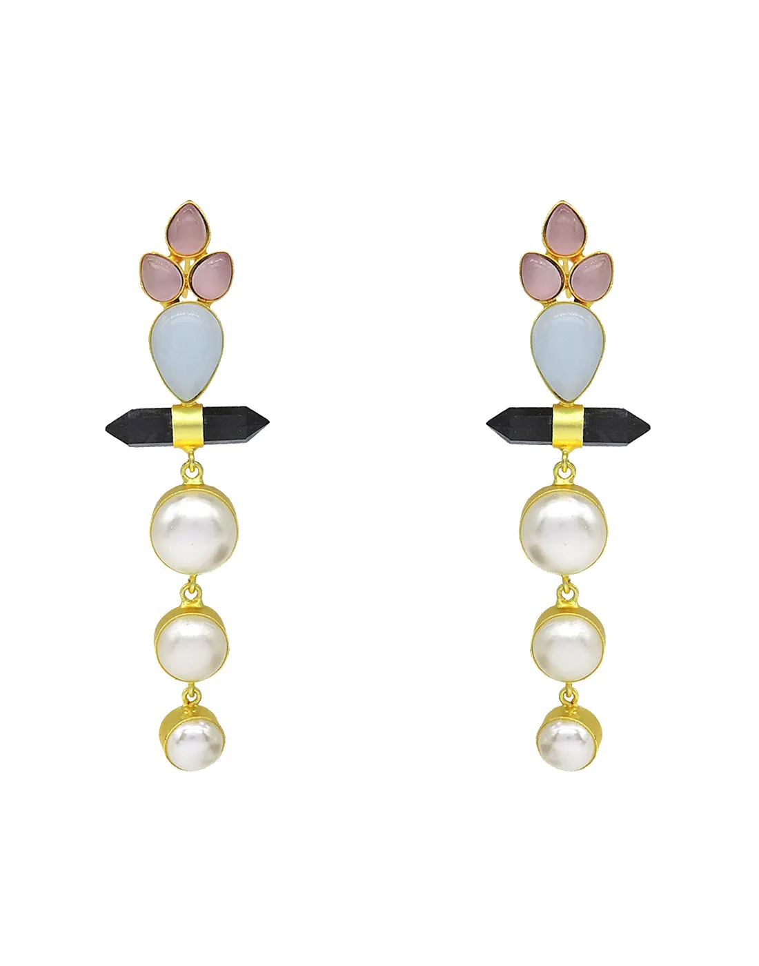 Pearl Trio Earrings