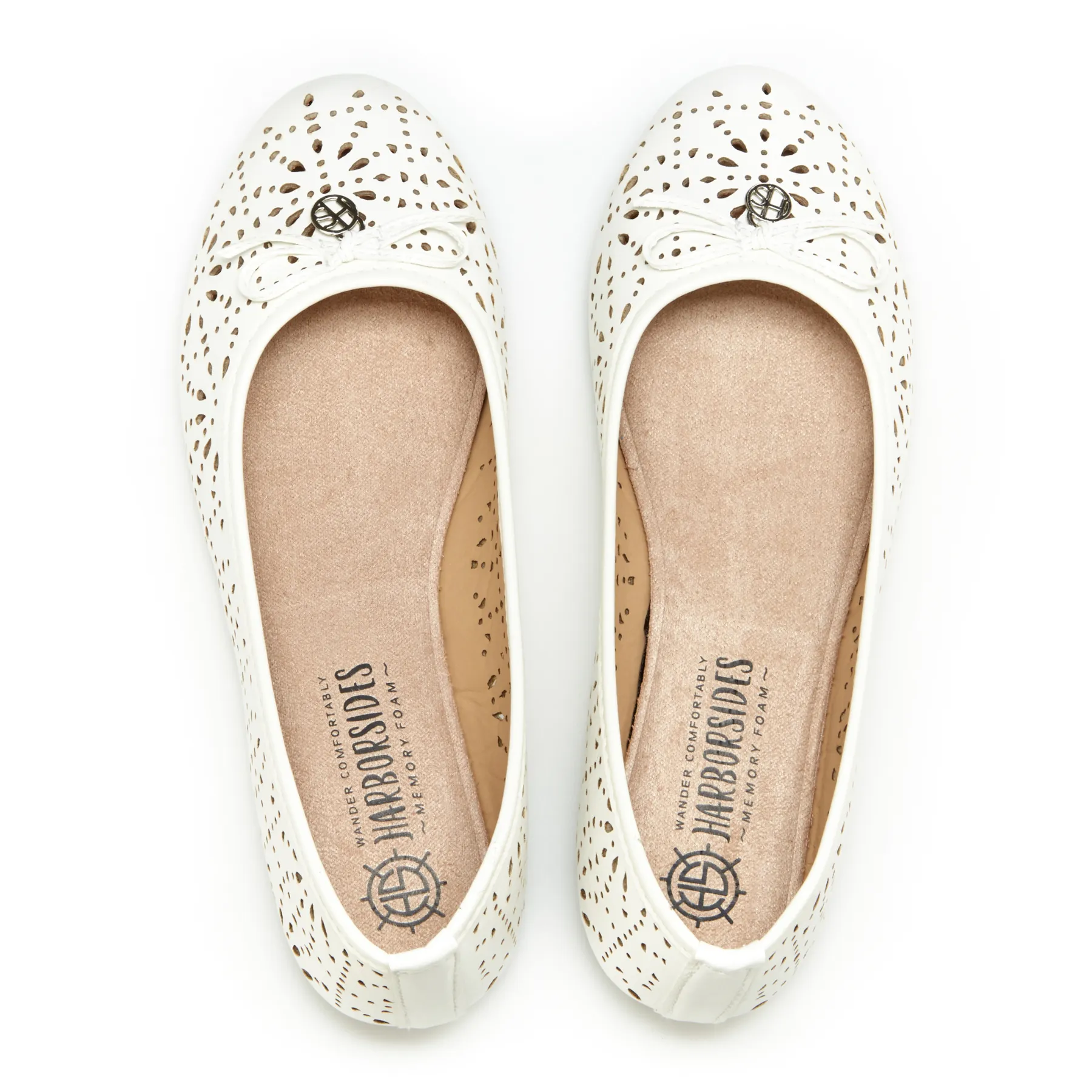 Round Toe Bow Tie Ballet Flats (Amber)