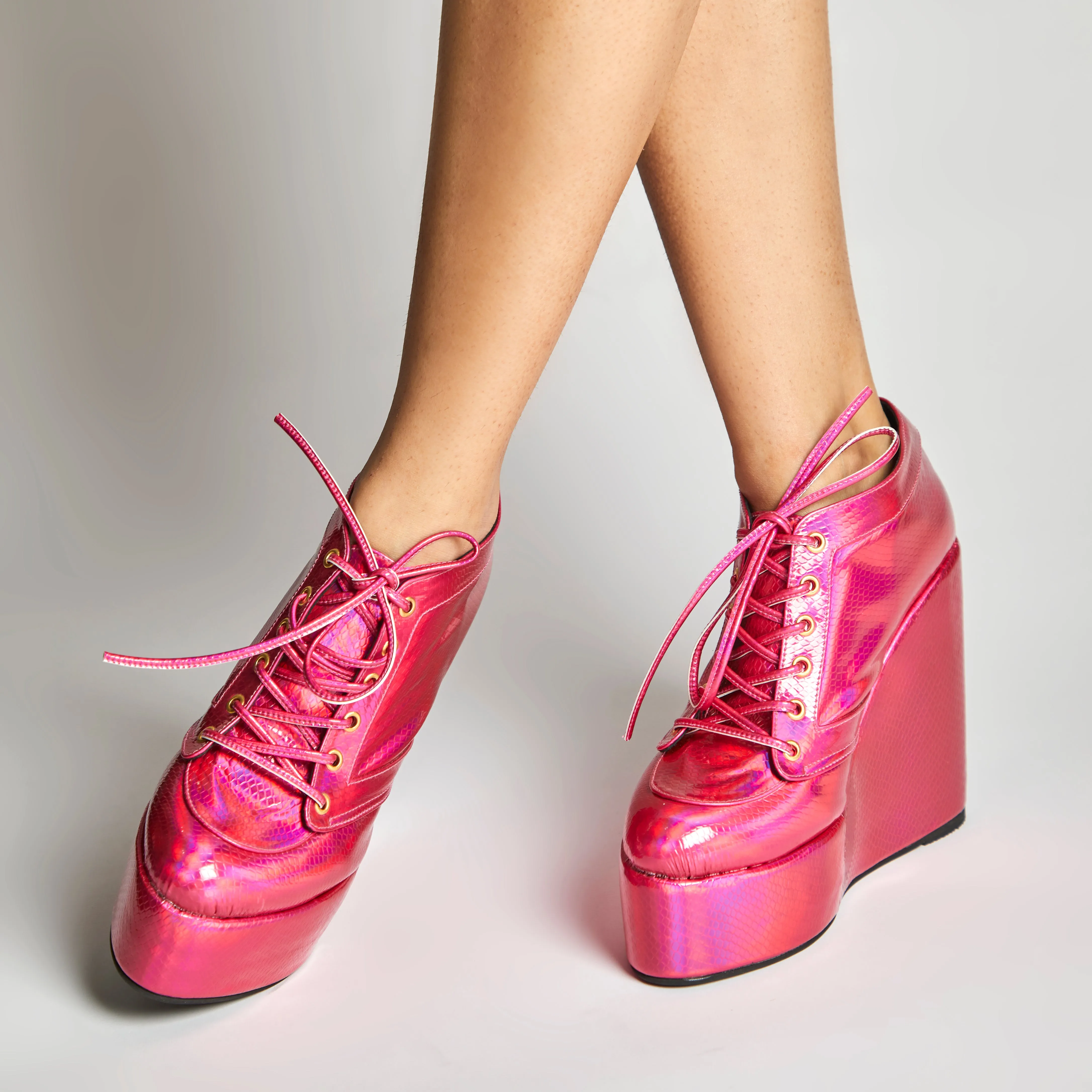Sneaker Wedges (Pink)