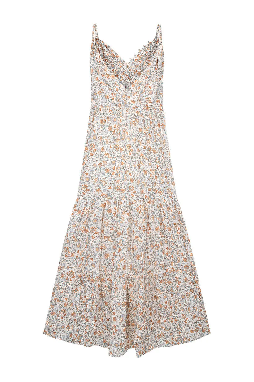 Spell Sunshine Bandit Strappy Gown - Desert Sage