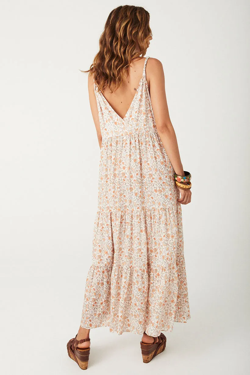 Spell Sunshine Bandit Strappy Gown - Desert Sage