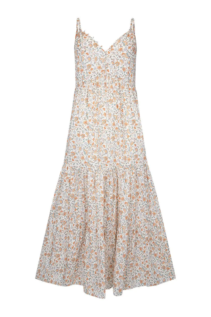 Spell Sunshine Bandit Strappy Gown - Desert Sage