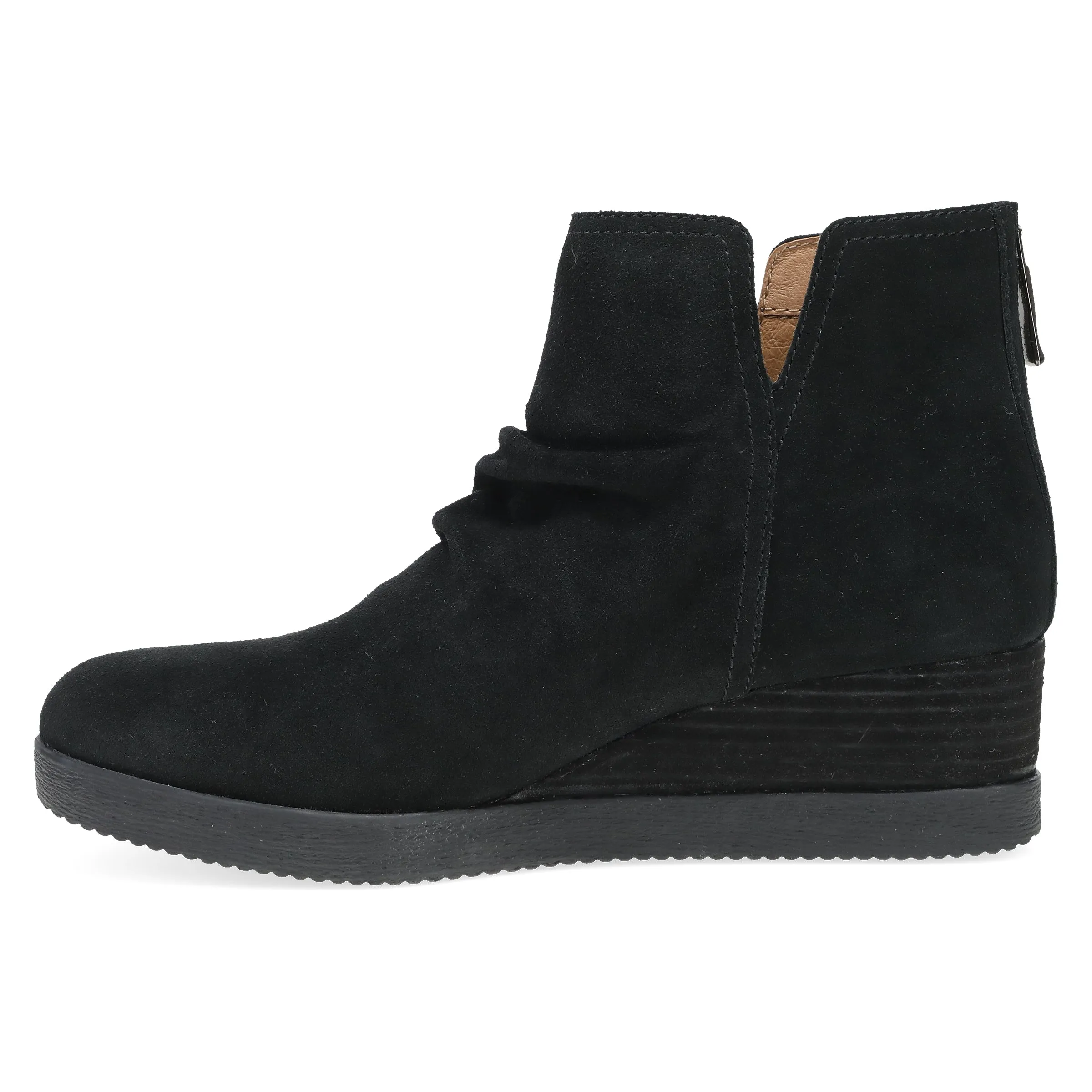 Stephanie Black Waterproof Suede
