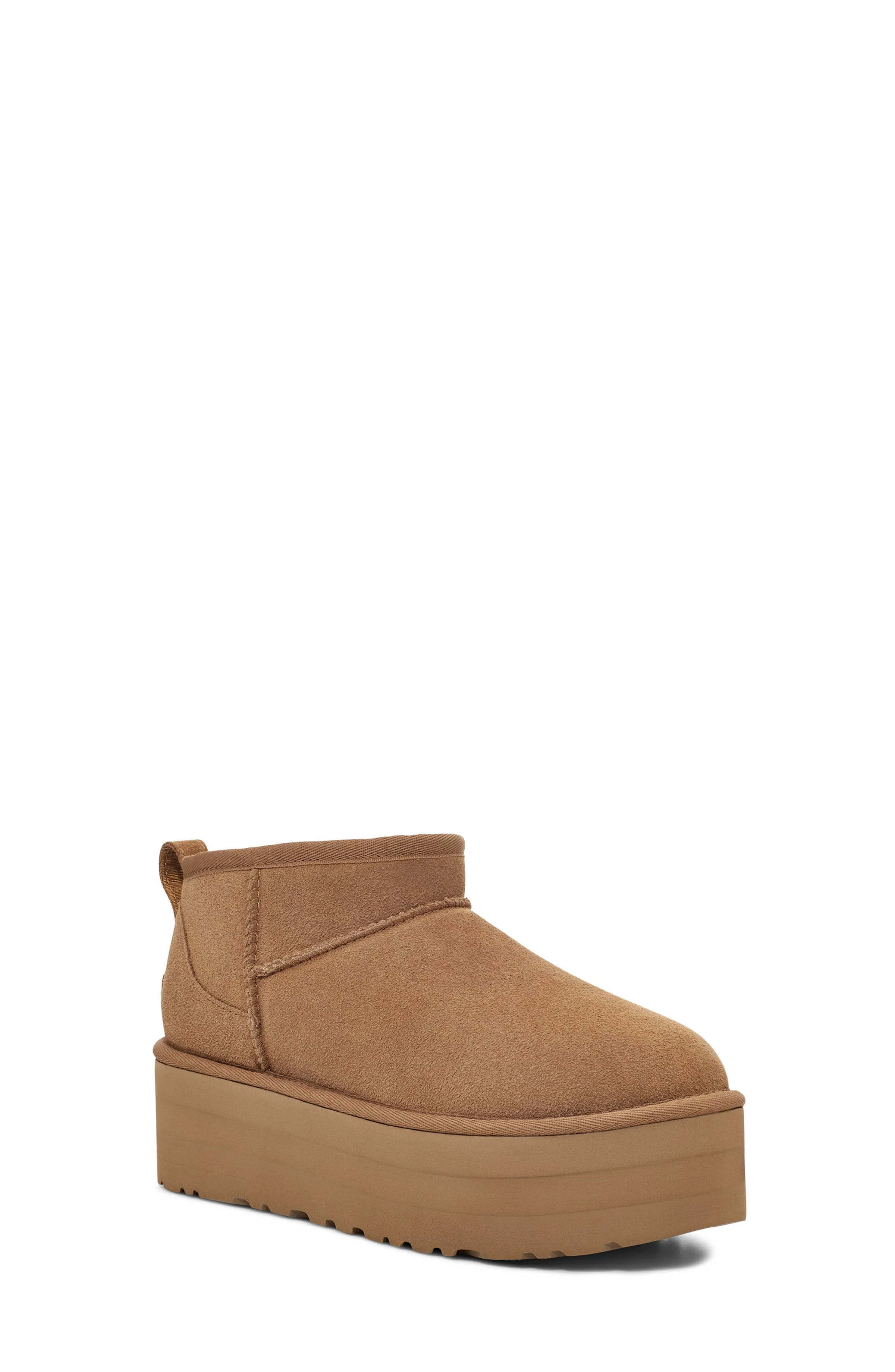 W Classic Ultra Mini Platform Chestnut Suede