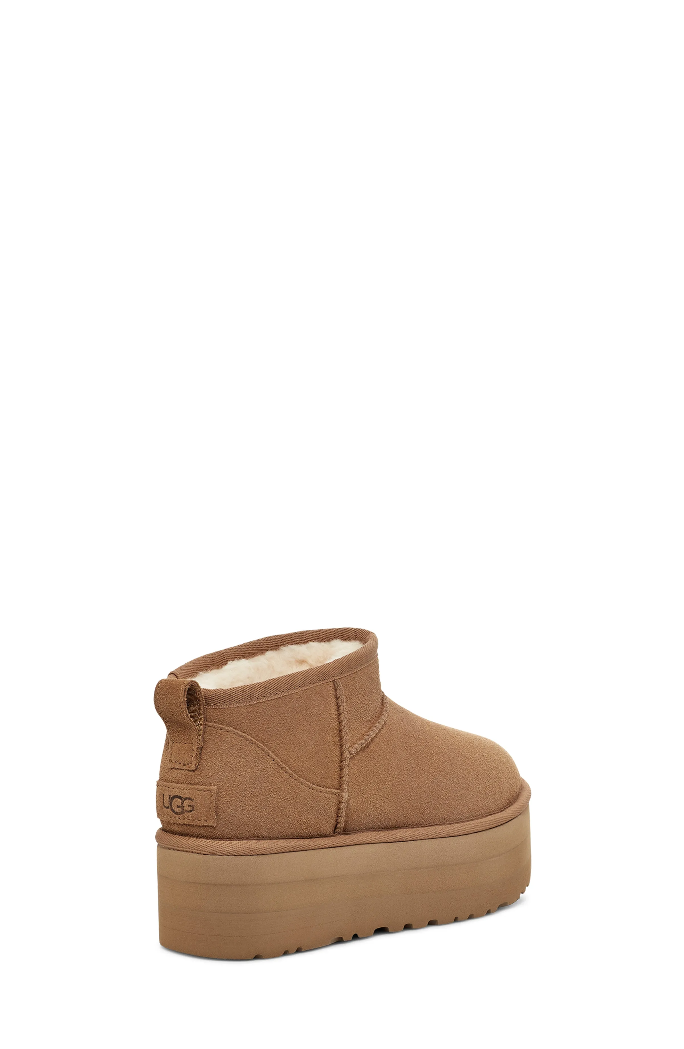 W Classic Ultra Mini Platform Chestnut Suede