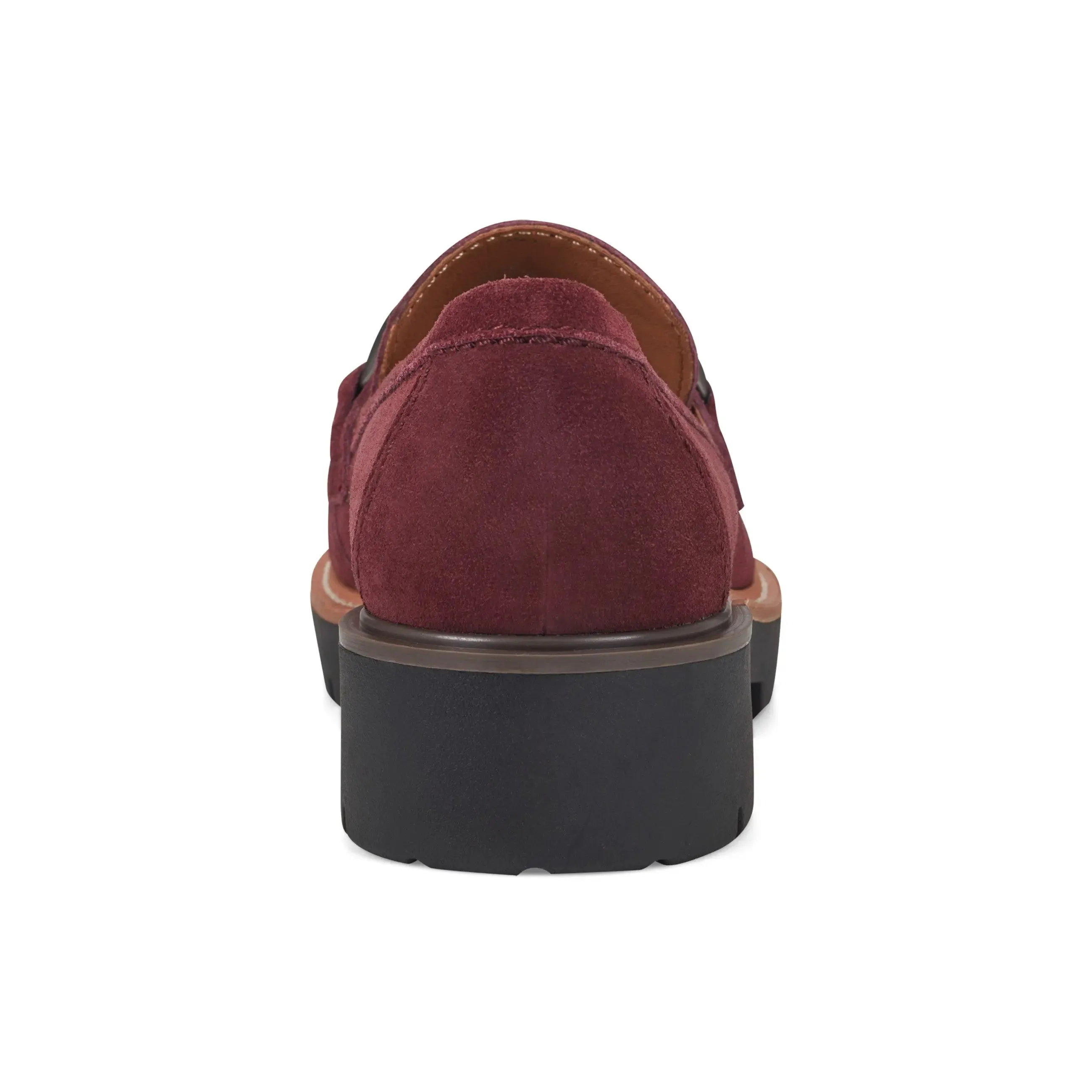 Zalor Round Toe Lug Sole Casual Slip-on Loafers